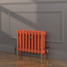 CI-RK460-ORG-FB-LS02 - Rook Orange 2 Column Victorian Cast Iron Radiator H460mm x W398mm CI-RK460-ORG-FB-LS02 - Rook Orange 2 Column Victorian Cast Iron Radiator H460mm x W398mm